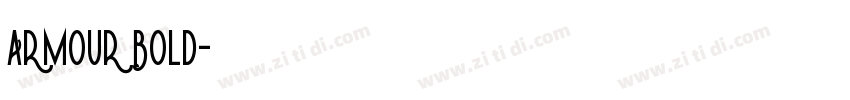 ARMOUR Bold字体转换